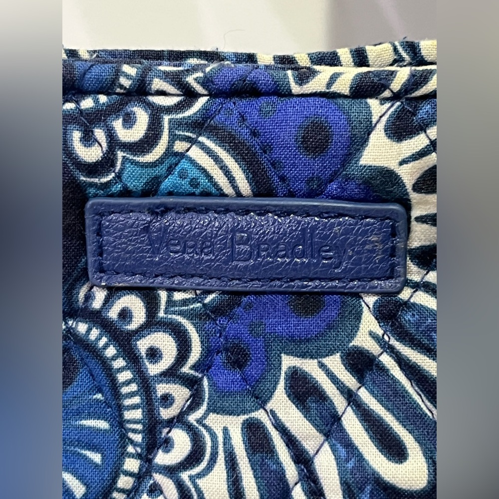 Vera Bradley Blue Floral Quilted Tote - Picture 2 of 9